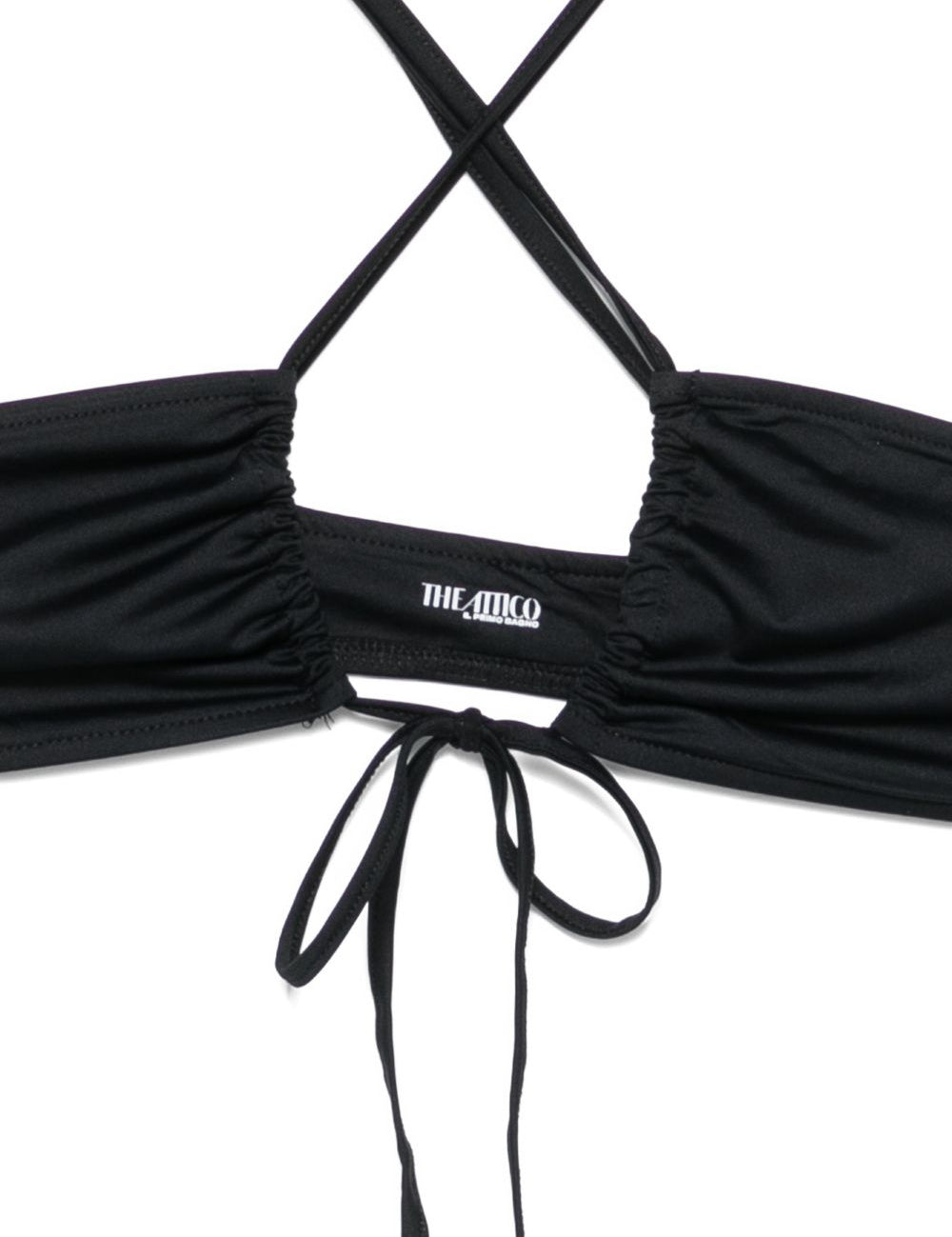 bikini lycra in nero the attico - donna 