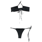 bikini lycra in nero the attico - donna 