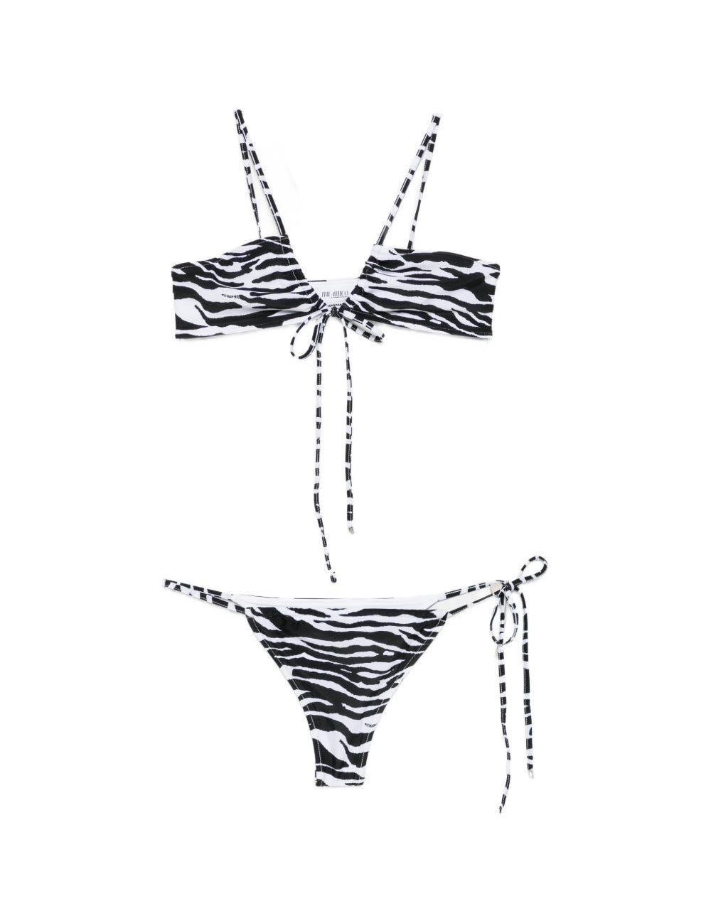 Bikini zebra in nero e bianco the attico - donna 