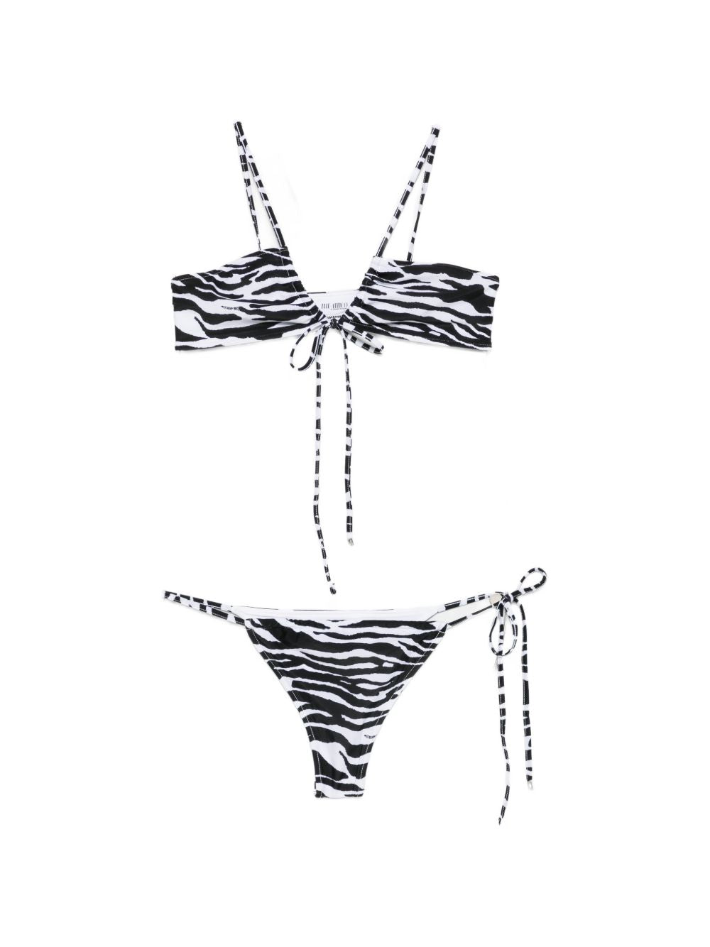 Bikini zebra in nero e bianco the attico - donna 