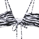 Bikini zebra in nero e bianco the attico - donna 