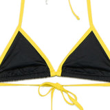 Bikini logo ibiza in nero e giallo the attico - donna 