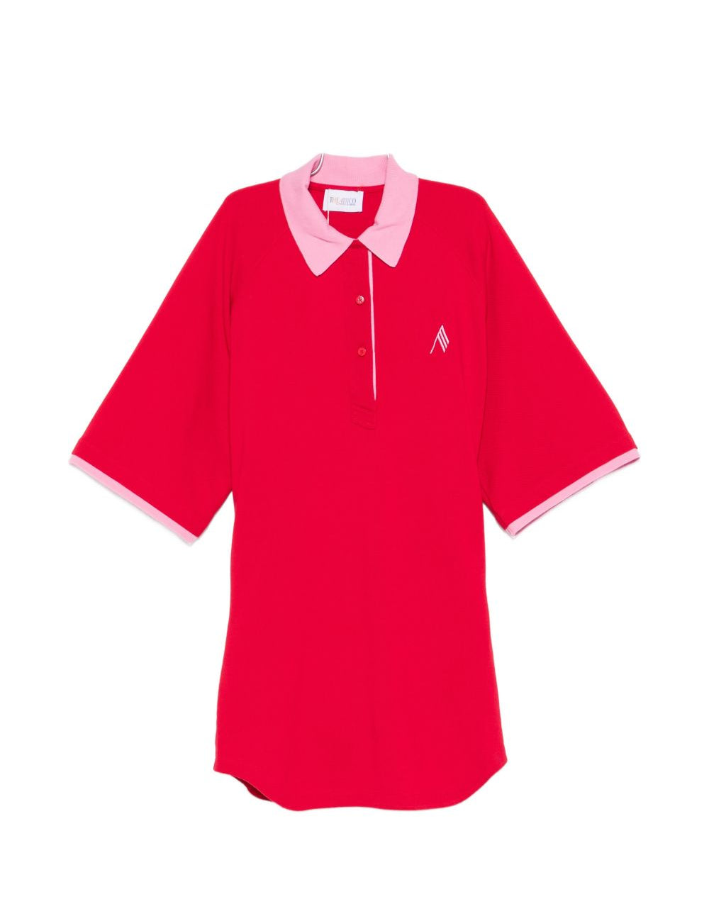 Abito polo con contrasto in rosso the attico - donna 