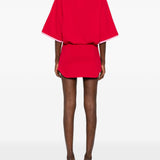 Abito polo con contrasto in rosso the attico - donna 