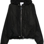 Bomber con cappuccio in nero The attico - donna 