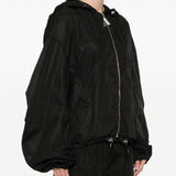 Bomber con cappuccio in nero The attico - donna 