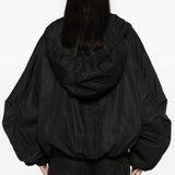 Bomber con cappuccio in nero The attico - donna 