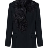 Giacca con piume in nero The attico - donna 
