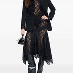 Giacca con piume in nero The attico - donna 