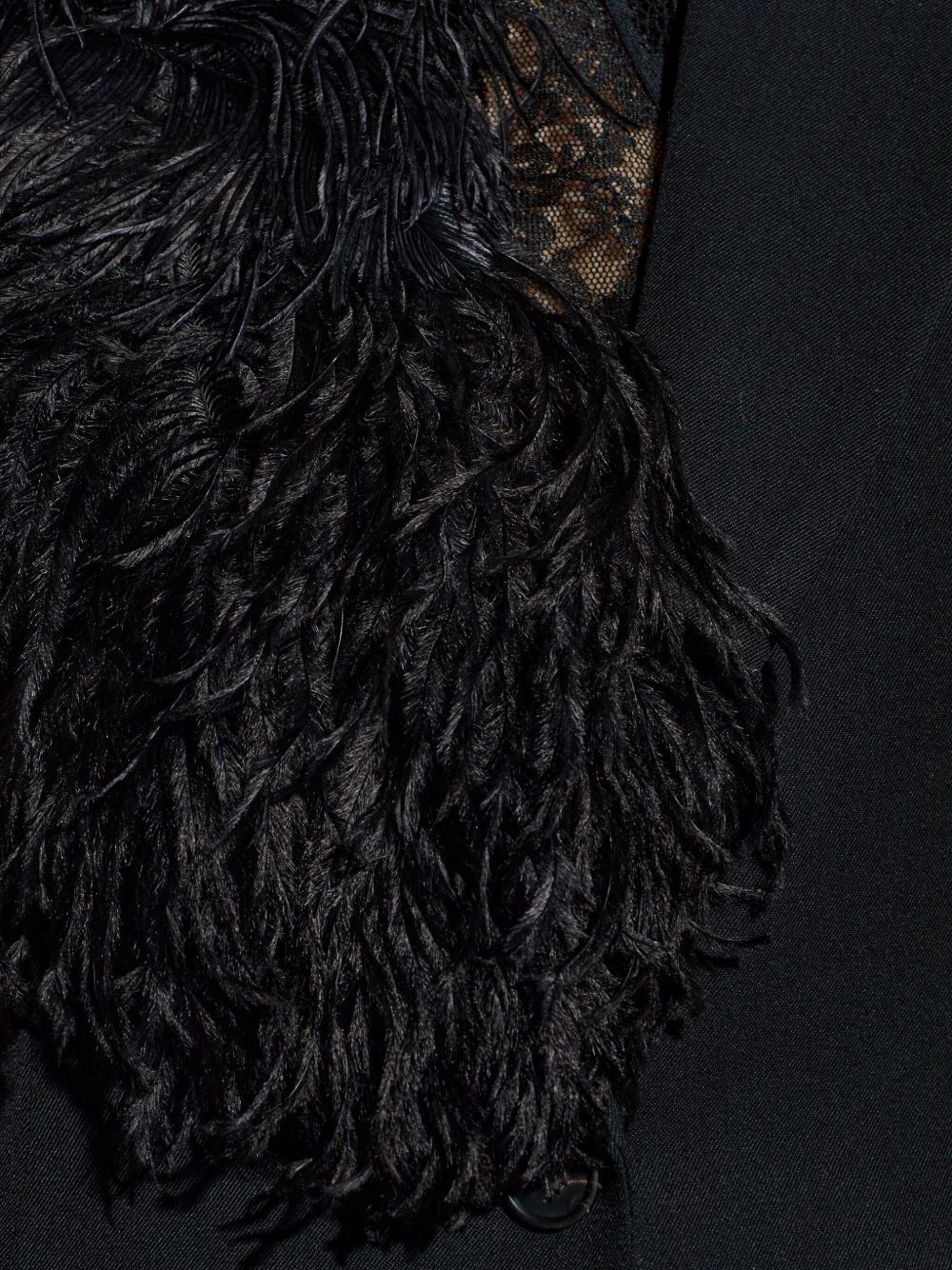 Giacca con piume in nero The attico - donna 