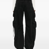 Jeans cargo con tasche in nero The Attico - donna 