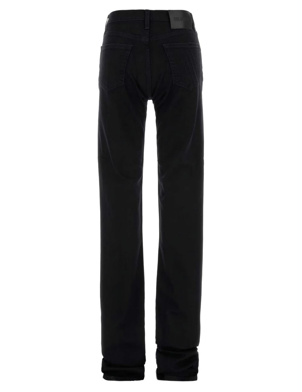 Jeans svasati in nero The attico - donna 