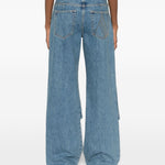 Jeans con design a cinque tasche in blu The attico - donna 