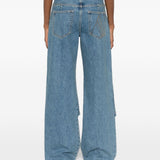 Jeans con design a cinque tasche in blu The attico - donna 
