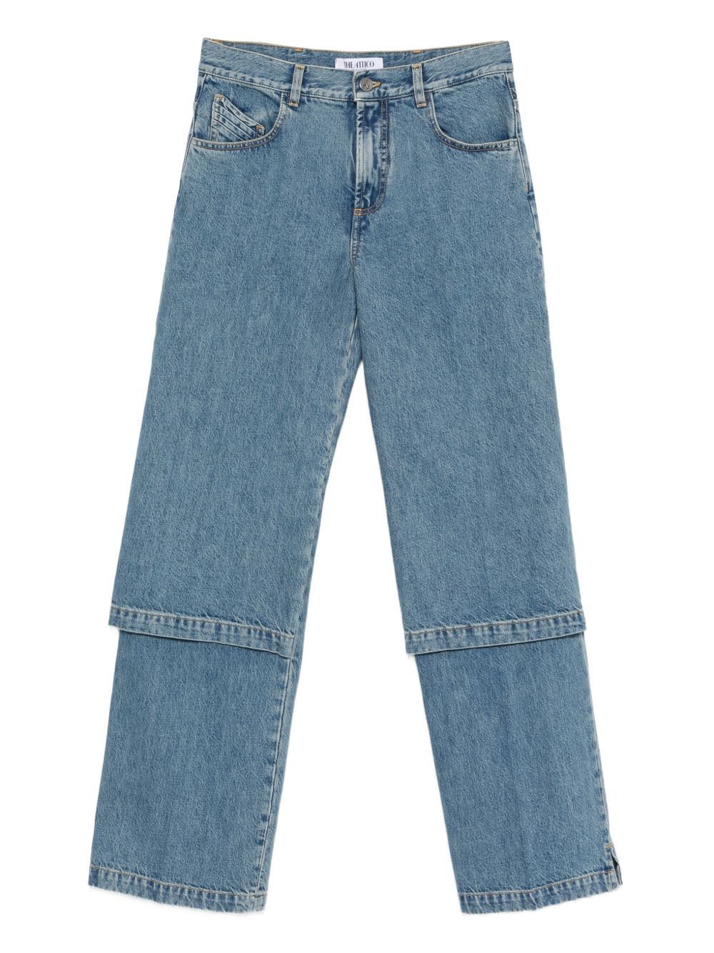 Jeans con design a cinque tasche in blu The attico - donna 