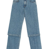 Jeans con design a cinque tasche in blu The attico - donna 