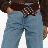 Jeans con design a cinque tasche in blu The attico - donna 