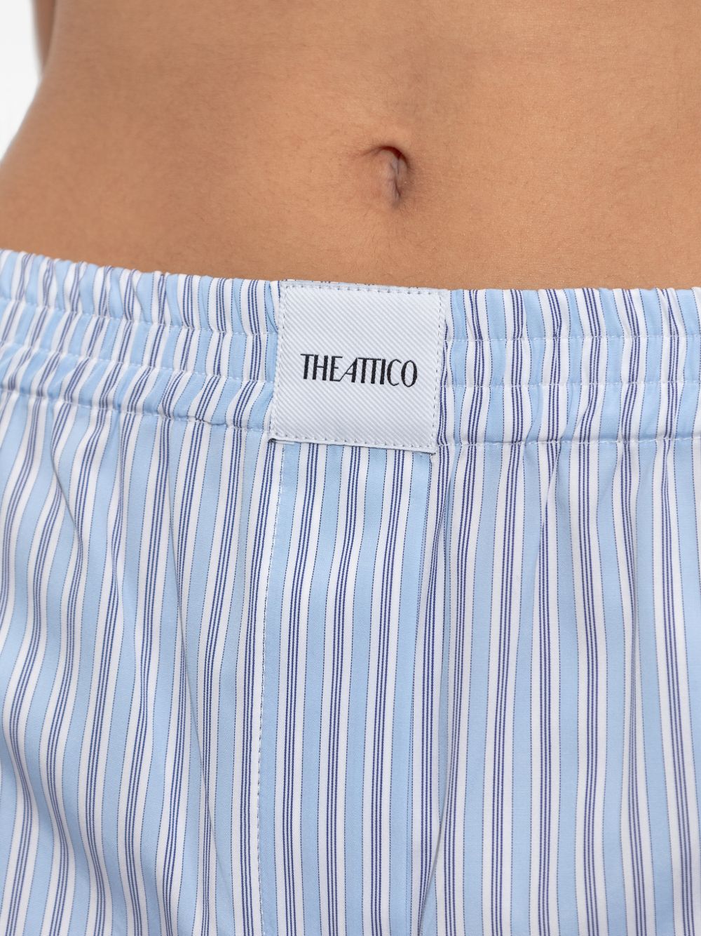 Shorts corti a righe in azzurro The attico - donna 