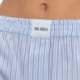 Shorts corti a righe in azzurro The attico - donna 
