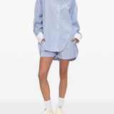 Shorts corti a righe in azzurro The attico - donna 