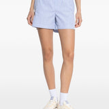 Shorts corti a righe in azzurro The attico - donna 