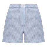 Shorts corti a righe in azzurro The attico - donna 