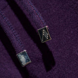 Shorts con coulisse e logo in viola The attico - donna 