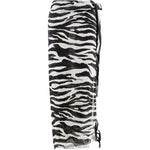 Pareo zebra in bianco e nero the attico - donna 