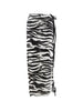 The Attico women's black and white zebra print pareo
