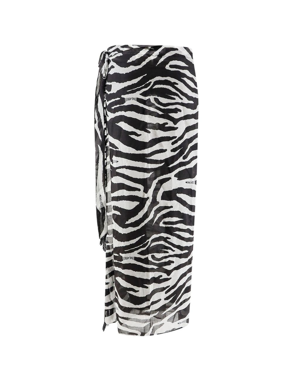 Pareo zebra in bianco e nero the attico - donna 