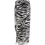 Pareo zebra in bianco e nero the attico - donna 