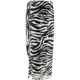 Pareo zebra in bianco e nero the attico - donna 