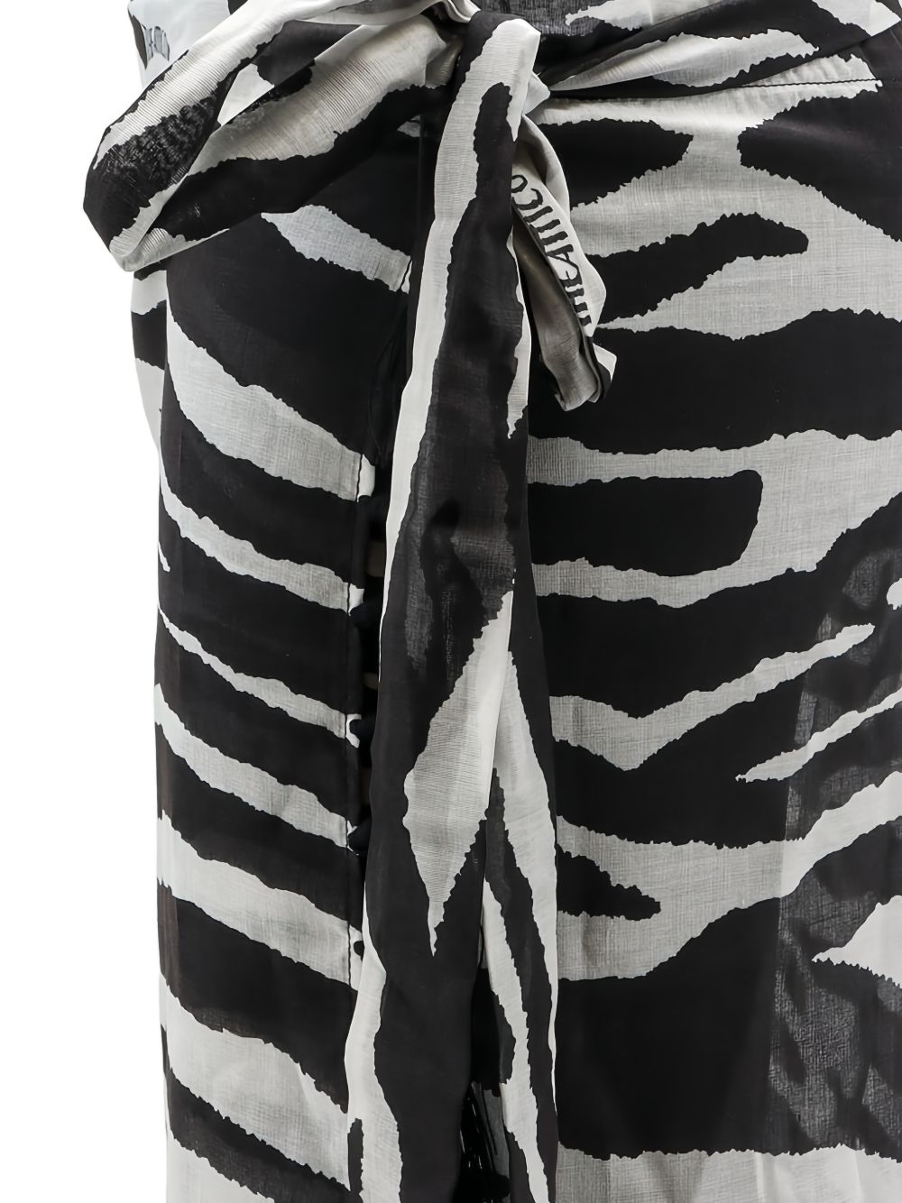 Pareo zebra in bianco e nero the attico - donna 