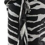 Pareo zebra in bianco e nero the attico - donna 