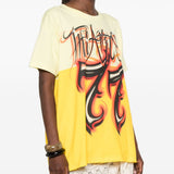 T-shirt con stampa in giallo The attico - donna 
