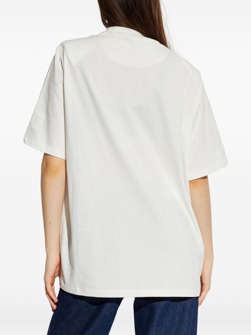 T-shirt con logo in bianco The attico - donna 
