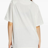 T-shirt con logo in bianco The attico - donna 