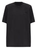 T-shirt a maniche corte con logo ricamato in nero The attico - donna