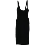 Abito midi in nero The attico - donna 