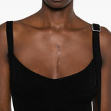 Abito midi in nero The attico - donna 