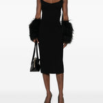 Abito midi in nero The attico - donna 