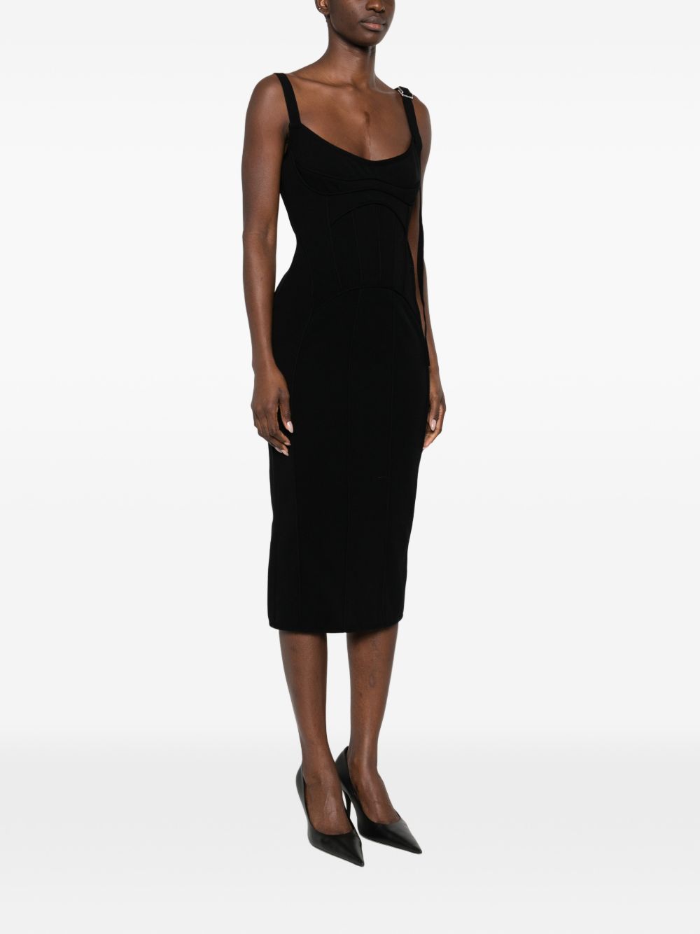 Abito midi in nero The attico - donna 