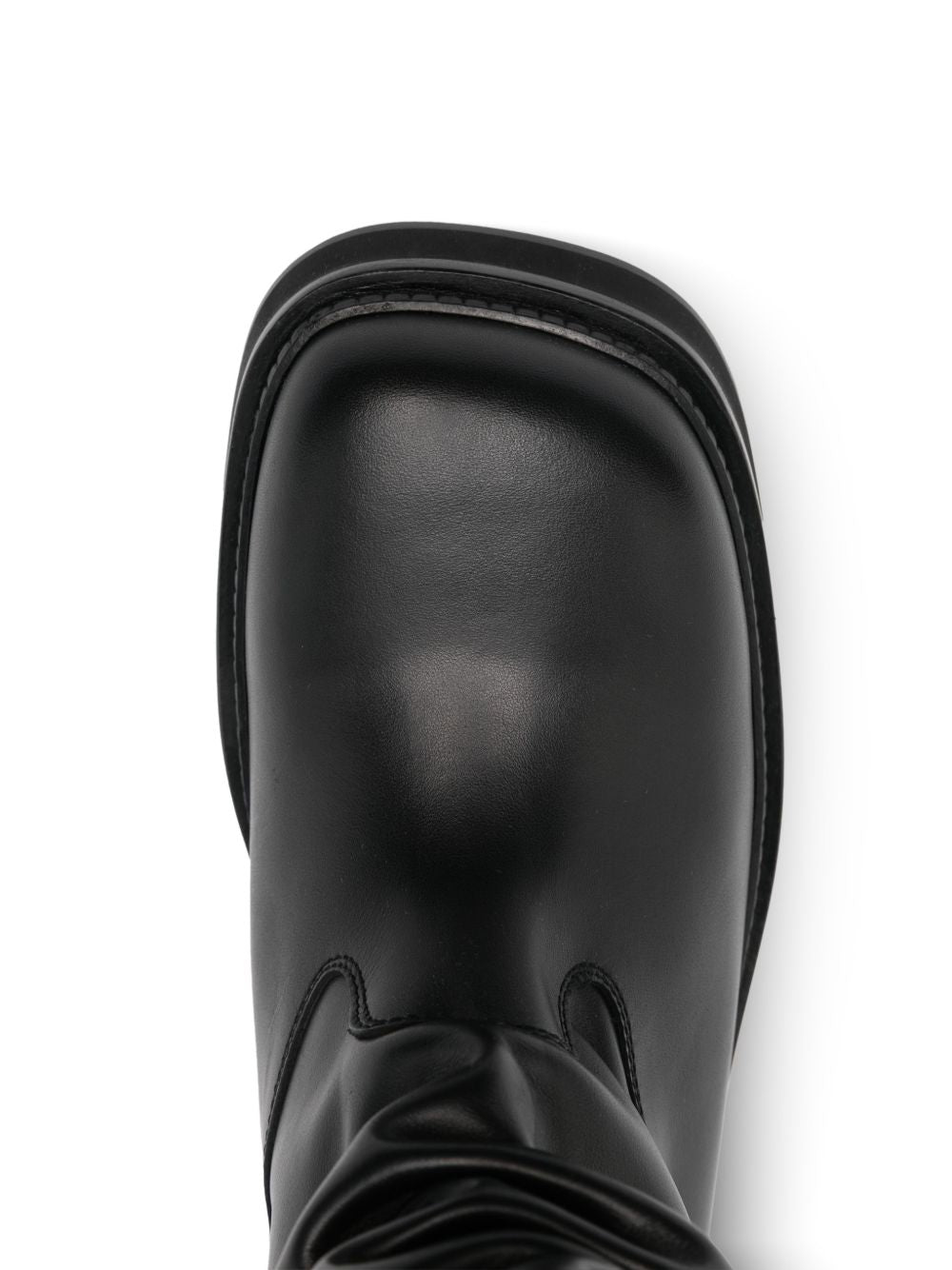 Stivali alti al ginocchio in pelle walk 35mm in nero The attico - donna 