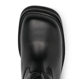 Stivali alti al ginocchio in pelle walk 35mm in nero The attico - donna 