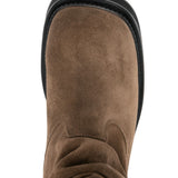 Stivali alti al ginocchio in pelle walk 35mm in marrone The attico - donna 