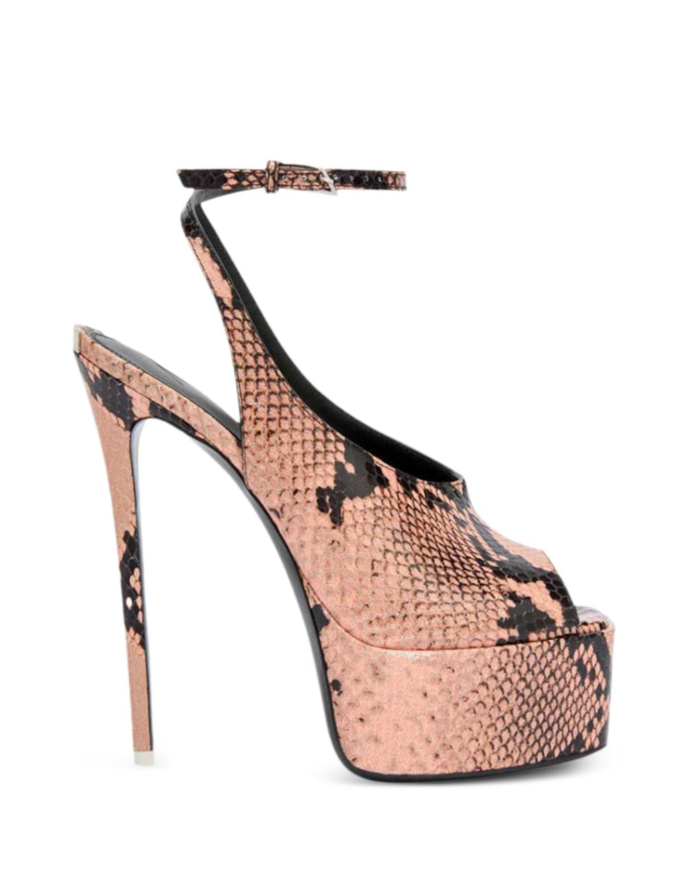 Sandali stampa pitone Ornella in rosa The attico - donna 