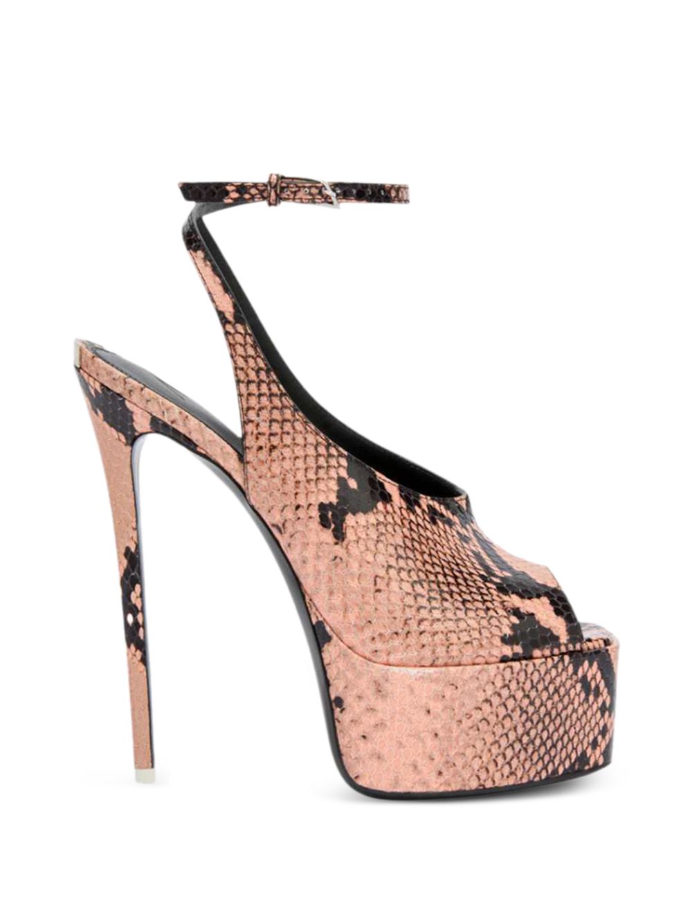 Sandali stampa pitone Ornella in rosa The attico - donna 