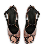 Sandali stampa pitone Ornella in rosa The attico - donna 