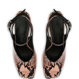 Sandali stampa pitone Ornella in rosa The attico - donna 
