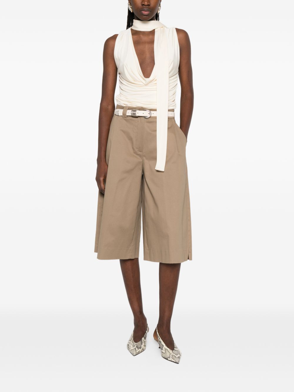 Shorts Dakota con pieghe in beige The latest - donna 
